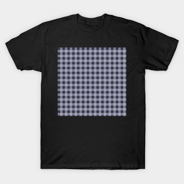 Gingham by Suzy Hager        Cade Collection 11       Shades of Blue and Violet   Large T-Shirt by suzyhager